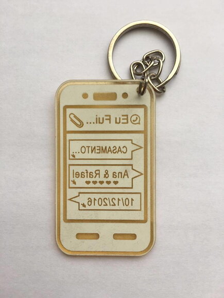Kit Chaveiro Modelo Smartphone Espelhado