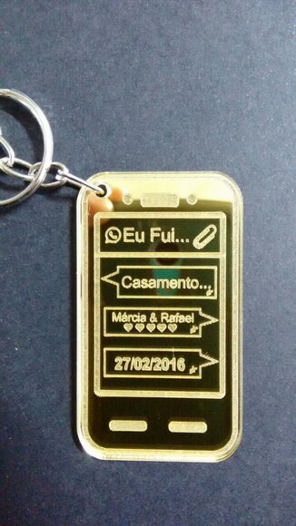 Kit Chaveiro Modelo Smartphone Espelhado