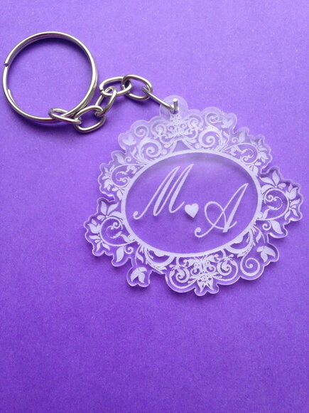 Kit Chaveiro Monograma Casamento Mod.2