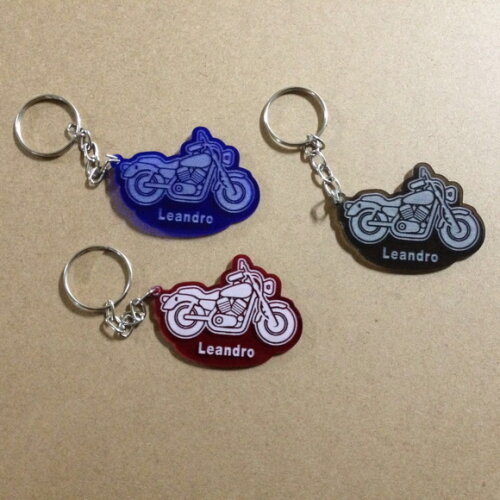 Kit Chaveiro Motocicleta Acrilico