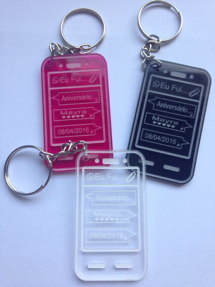 Kit Chaveiro Smartphone Aniversário