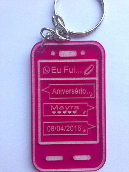 Kit Chaveiro Smartphone Aniversário
