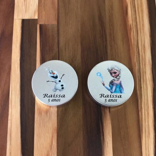 Latinhas Frozen impressa