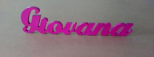 Nome decorativo em MDF 18mm Pintado