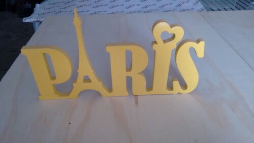 Peça decorativa PARIS Mdf