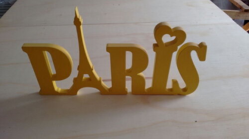 Peça decorativa PARIS Mdf