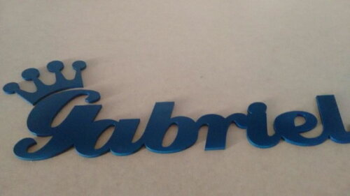 Nome decorativo em MDF Pintado
