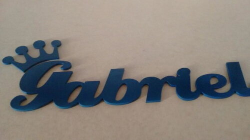 Nome decorativo em MDF Pintado