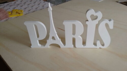 Peça decorativa PARIS Mdf