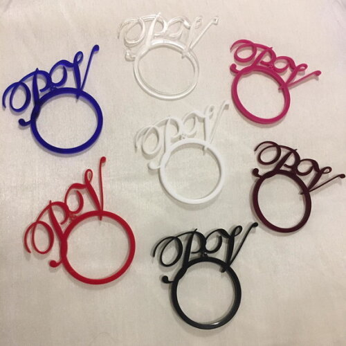 Porta Guardanapo argola com iniciais 2
