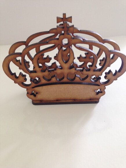 Porta guardanapo Coroa vazada MDF