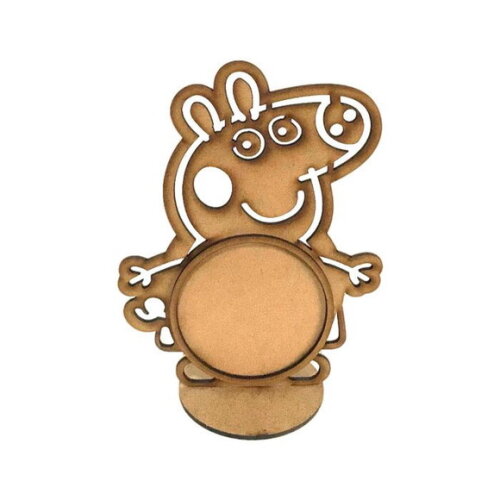 Porta Retrato Peppa Pig em MDF crú
