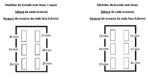 Suporte para facas Gladiador Romano