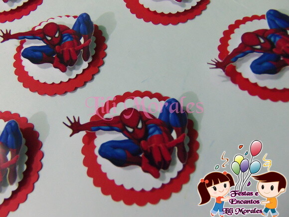Aplique 3D Homem Aranha