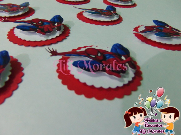 Aplique 3D Homem Aranha
