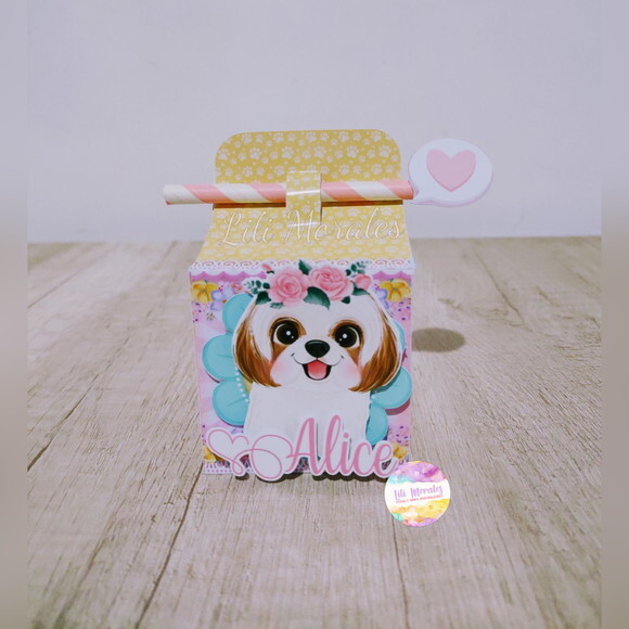 Caixa Canudo Cachorrinho