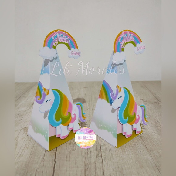 Caixa Piramide Unicornio