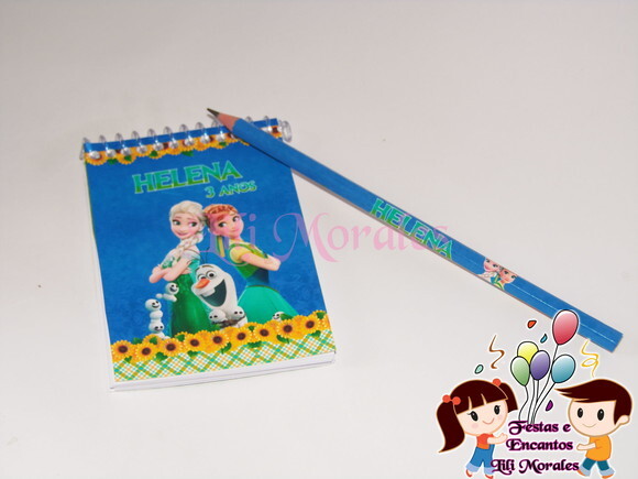 Kit Bloquinho e Lápis Frozen Fever