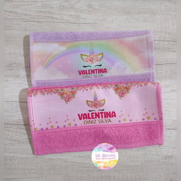 Kit c/ 02 Toalhinhas p/ Lanche Unicórnio (ref. 01519)