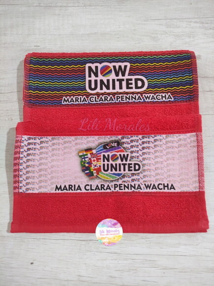 Kit c/ 02 Toalhinhas p/ Lanche Now United (ref. 01521)