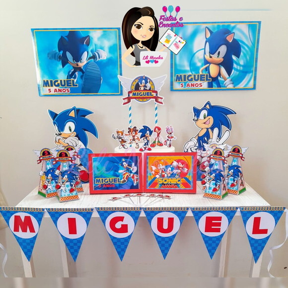 Kit Dia de Festa 04 Sonic