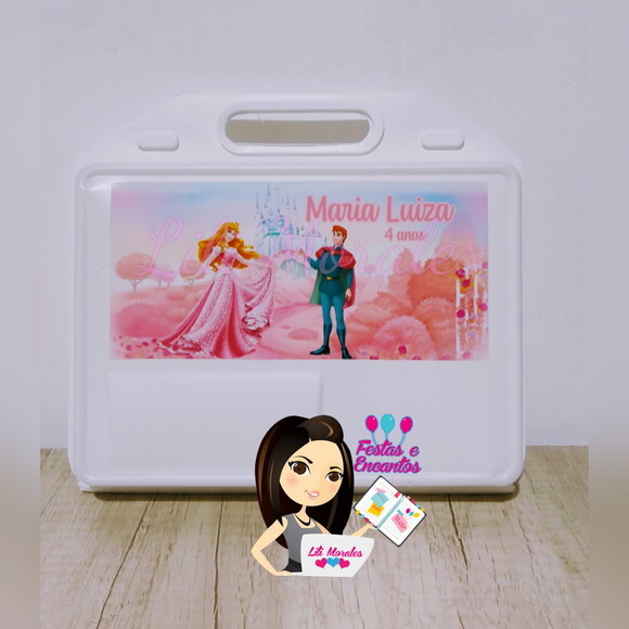 Kit Escola Nº01 - Maleta Lanche Aurora (bela Adormecida)