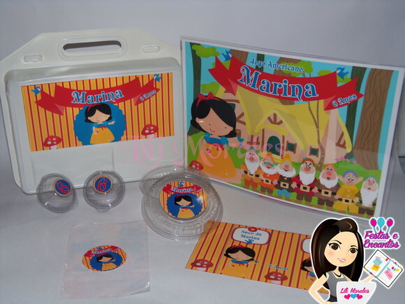 Kit Escola Nº02 - Maleta Lanche Branca de Neve