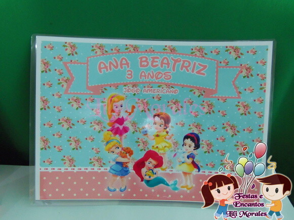 Kit Escola Nº02 - Maleta Lanche Princesas Baby