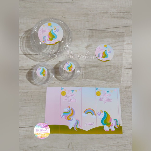 Kit Escola Nº02 - Maleta Lanche Unicornio