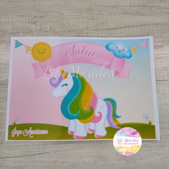 Kit Escola Nº02 - Maleta Lanche Unicornio