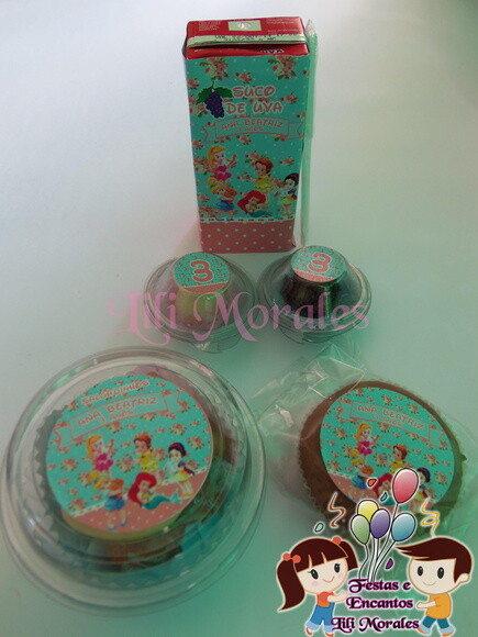 Kit Escola Nº02 - Maleta Lanche Princesas Baby