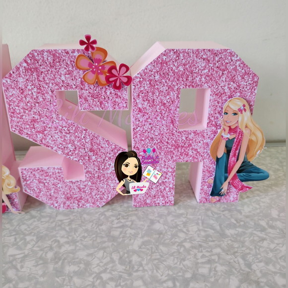 Letra 3d Barbie * Valor Por Letra*