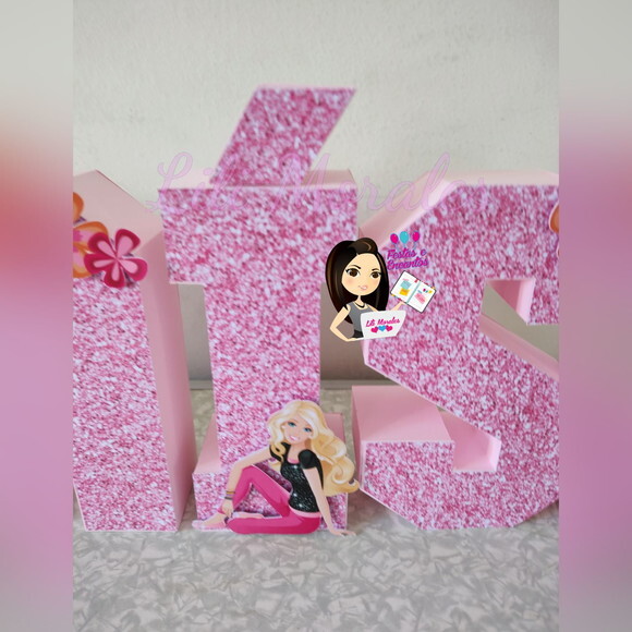 Letra 3d Barbie * Valor Por Letra*