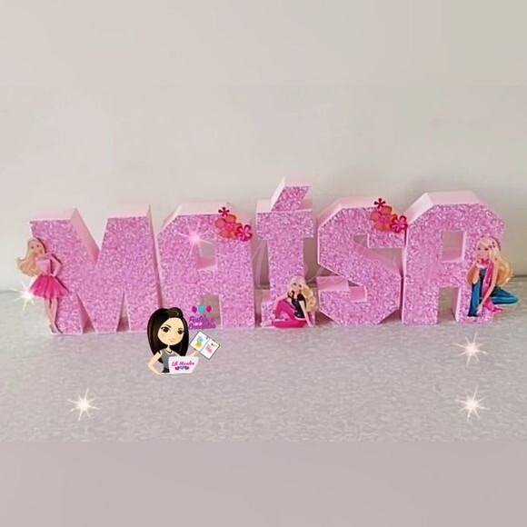 Letra 3d Barbie * Valor Por Letra*