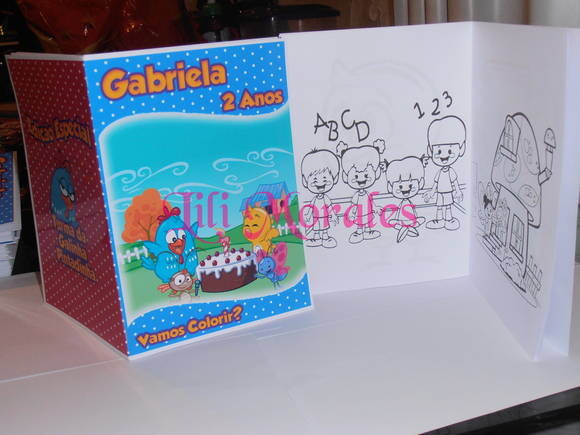 Livro Colorir Galinha Pintadinha