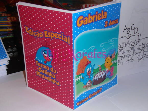 Livro Colorir Galinha Pintadinha