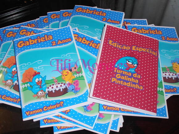 Livro Colorir Galinha Pintadinha