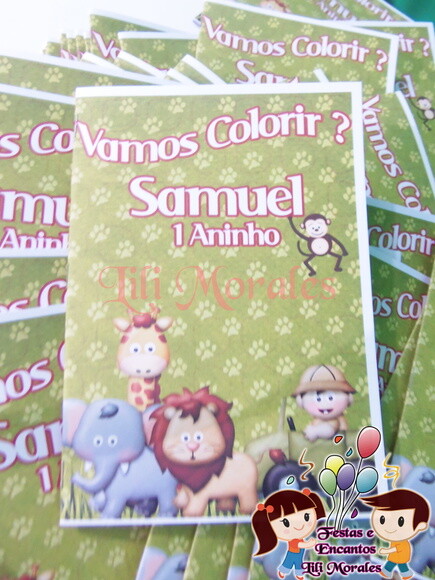 Livro Colorir Safari