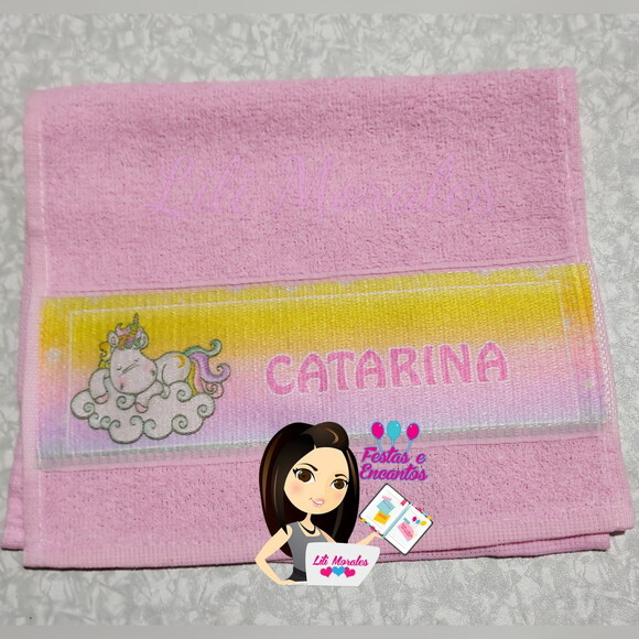 Toalhinha p/ Lanche Unicornio