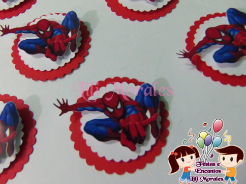 Aplique 3D Homem Aranha