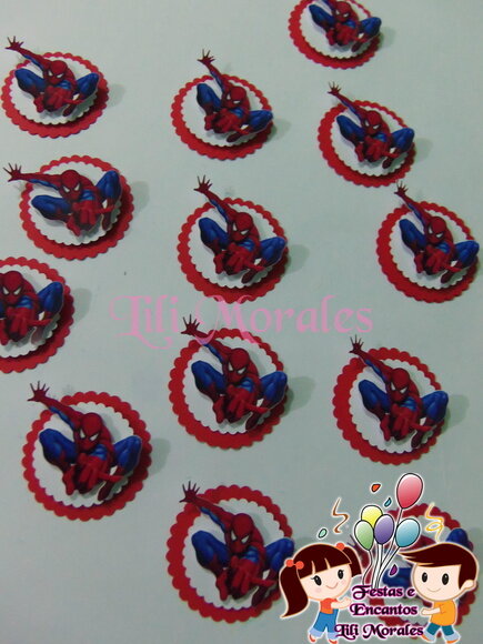 Aplique 3D Homem Aranha