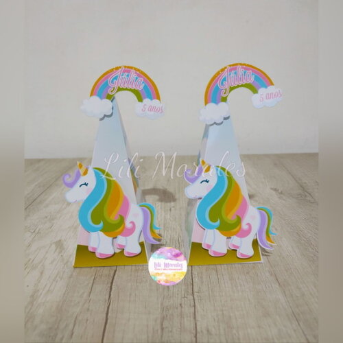 Caixa Piramide Unicornio