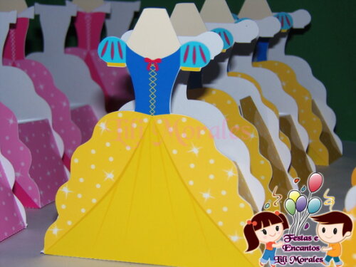 Caixa Vestido Princesas