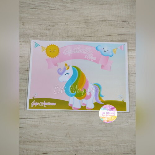 Jogo Americano Unicornio