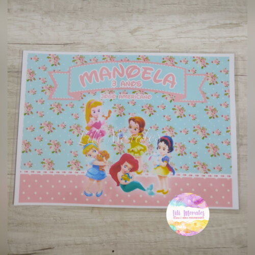 Jogo Americano Princesas Baby
