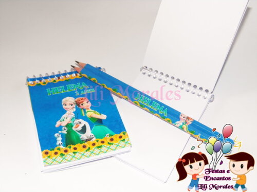 Kit Bloquinho e Lápis Frozen Fever