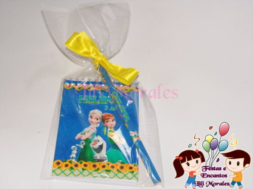 Kit Bloquinho e Lápis Frozen Fever
