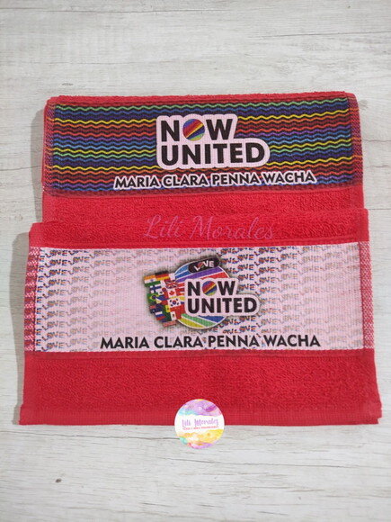 Kit c/ 02 Toalhinhas p/ Lanche Now United (ref. 01521)