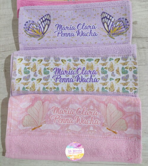 Kit c/ 03 Toalhinhas p/ Lanche 03 Borboleta (ref.01516)