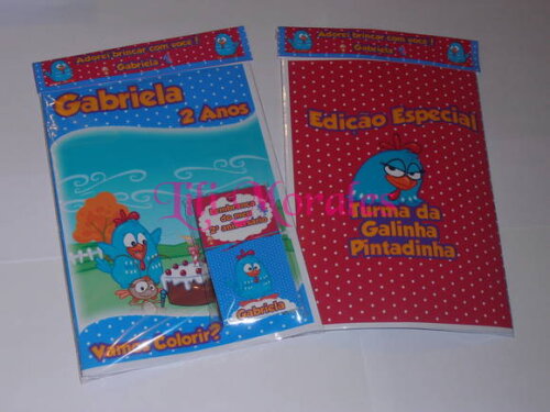 Kit Colorir Galinha Pintadinha